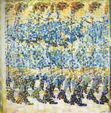 Giacomo Balla - Dítě běžící po balkóně, 1912