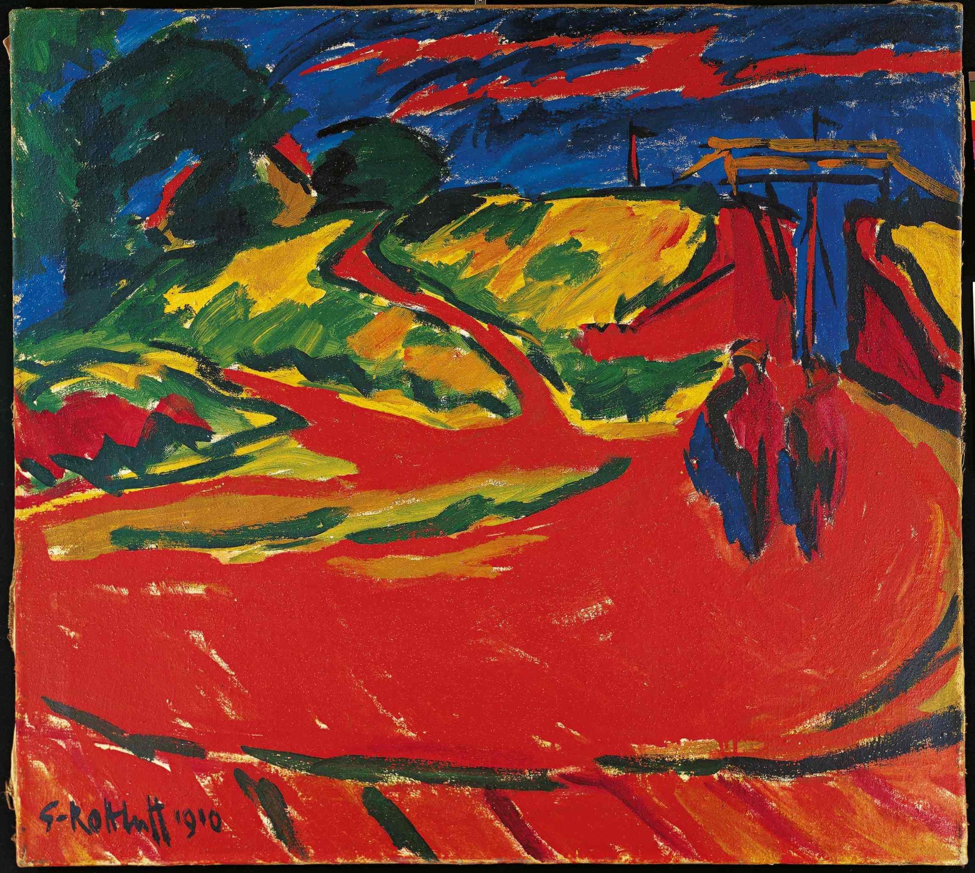 Karl Schmidt-Rottluff, Protržení hráze, 1910