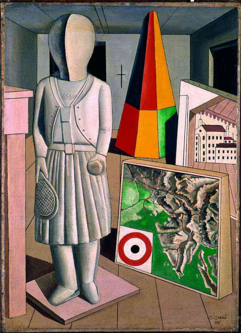 Carlo Carrà, Metafyzická múza, 1917