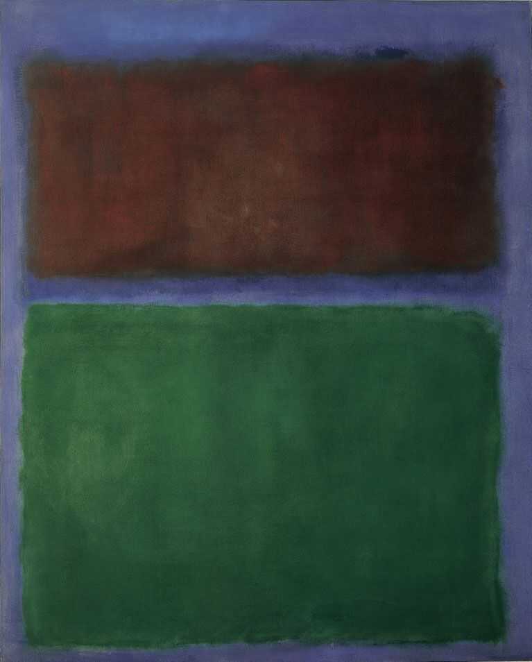 Mark Rothko, Zemitě hnědá a zelená, 1955, Museum Ludwig, Köln